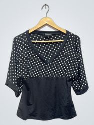 FMXstretch Polka Dot and Black Top