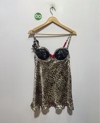 Apt 9 Lingerie Babydoll Imprimé Léopard pour Femme..