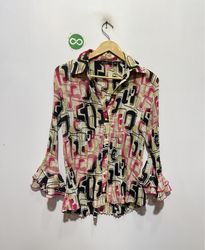 Blusa estampada Essentials by Milano para mujer