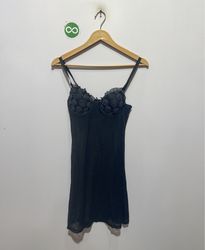 Vestito sottoveste babydoll nero Rampage