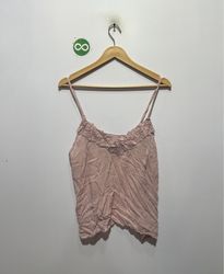 Débardeur en dentelle rose