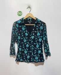 INC International Concepts Black Floral Embroidere..
