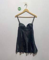 Delicates Black Babydoll Slip Dress