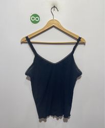JK Intimates Black Lace Trim Cami