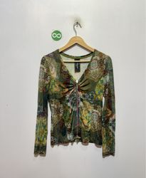 EVA & CLAUDI "ESTD 1991" ロングスリーブ メッシュトップ