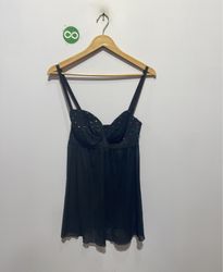 Nick & Sarah Intimates Schwarzes Babydoll Dessous