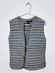 SKÝR Women's Fair Isle 100% Lambswool Vest