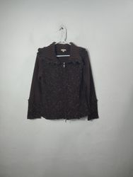 Ice Express Knit Zip-Up Sweater