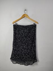 C
ustom Petite Black Dotted Skirt