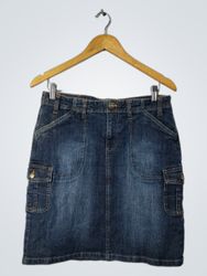 Reda Denim Cargo Skirt