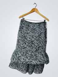 Croft & Barrow Floral Ruffle Skirt