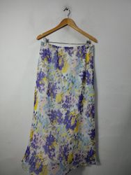 Cato Women's Floral Print Maxi Skirt