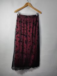 SAIA MAXI MASCARA FLORAL PRETO BURGUNDY MULHERES B..