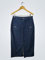 Lee Denim Cargo Maxi Skirt