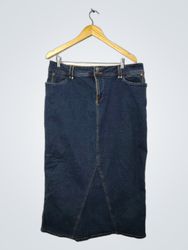 Falda maxi de mezclilla talla 16 para mujer CATO