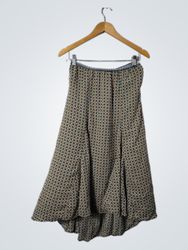 「Max Studio Printed Midi Skirt」