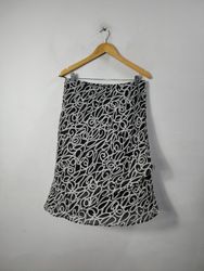 Jupe à motifs en noir et blanc Karen Stevens
