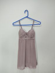 Babydoll de Noche con Encaje para Mujeres