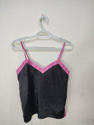 PajamaGram Black and Pink Camisole