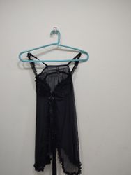 Victoria's Secret Sexy Little Things Black Mesh Ba..