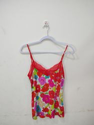 Josie Natori Floral Lace Trim Cami