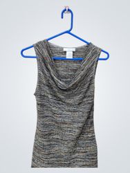 PAPILLONBLANC Sleeveless Cowl Neck Top