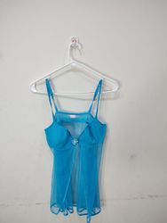 Victoria's Secret Blue Babydoll Lingerie Top
