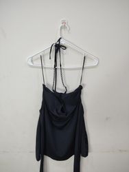 ESS Jeans Schwarzes Haltertop