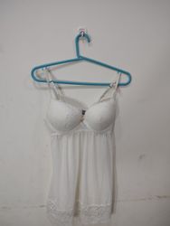 Daisy Fuentes White Lace Babydoll Lingerie