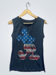 T-shirt sans manches Mickey Mouse avec drapeau amé..