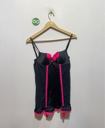 PERFECTLY ME Black & Pink Lingerie Babydoll