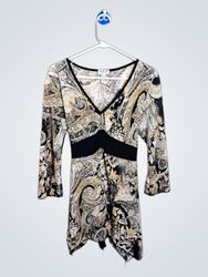 MKM DESIGNS Paisley Print Blouse
