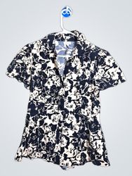 chemise à imprimé floral harve bernard