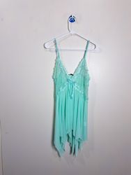 ERROVO Women's Lace Trim Babydoll Nightgown