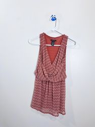 NEW YORK & COMPANY Women's Red Chevron Knit Sleeve..