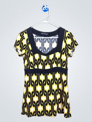 INC International Concepts Women's Yellow Black Ge..