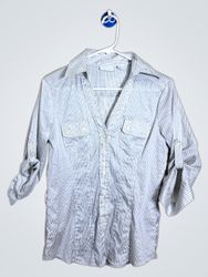 Camisa de botones a rayas de New York & Company
