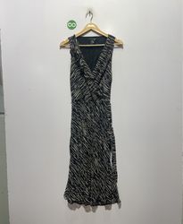 Das Limited Silk Zebra Print Wickelkleid