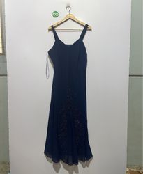 R&M Richards Robe Maxi Étoilée Marine