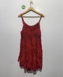 Advance Apparels Red Spaghetti Strap Dress
