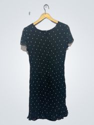 Ann Taylor Black Polka Dot Mini Dress