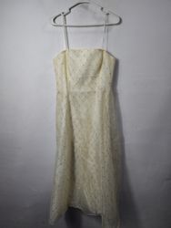 Vestido de Beads Papell Boutique Evening Cream