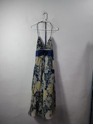 BCBG Paris Floral Print Halter Dress