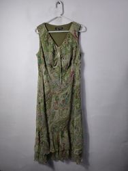 Vestido sem mangas com estampa paisley da JONATHAN..