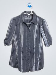 Striped Button-Up Shirt