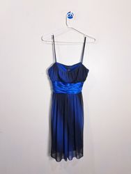 Robe à bretelles spaghetti Blue Sparkle de City St..