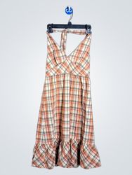 Roxy Plaid Halter Dress