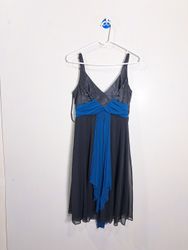 Studio 1940 Collection Black and Blue Dress