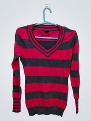 Pull en V rayé Rue 21
