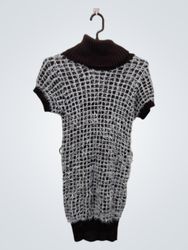 mon amour se pull à col roulé à manches courtes